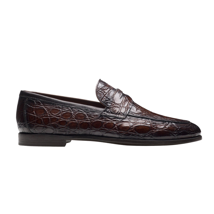 Brown Vicente Croc Loafer