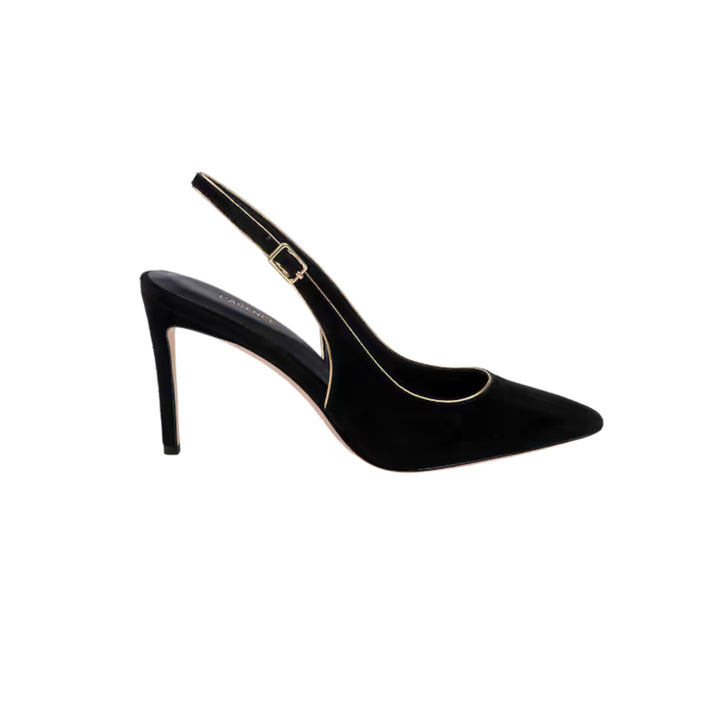 Vichy II Slingback in Black Suede