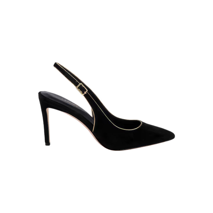 Vichy II Slingback in Black Suede