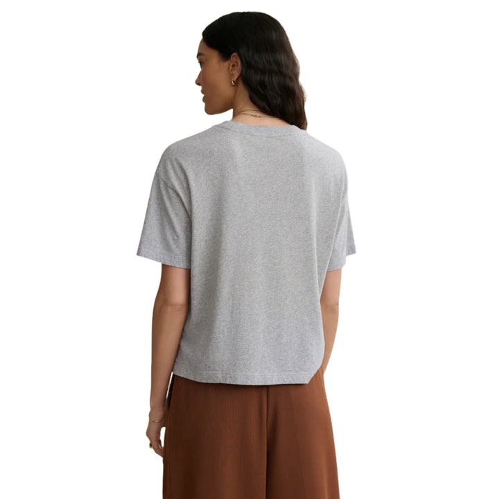 Vintage Pocket Tee in Heather Grey