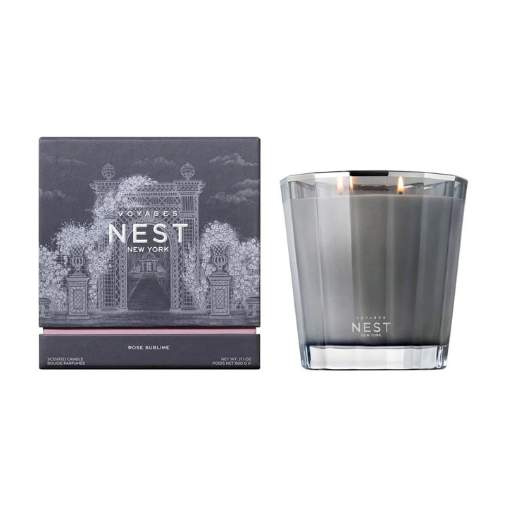 Voyages Candle 600g - Rose Sublime
