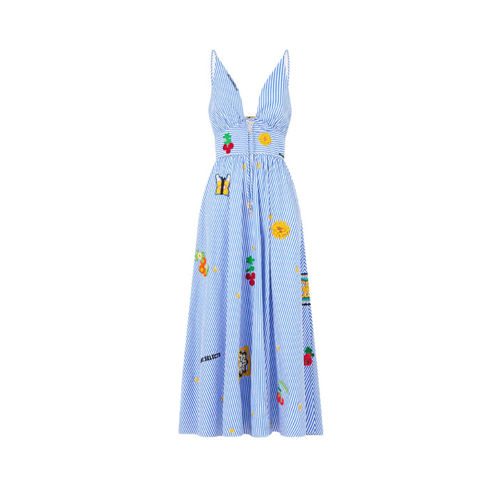 Waistband Dress With Tie Detail