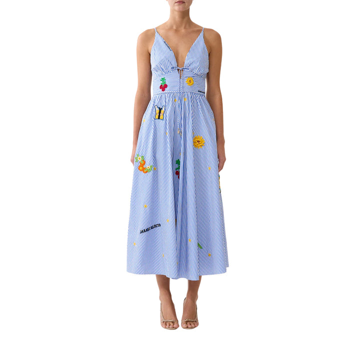 Waistband Dress With Tie Detail