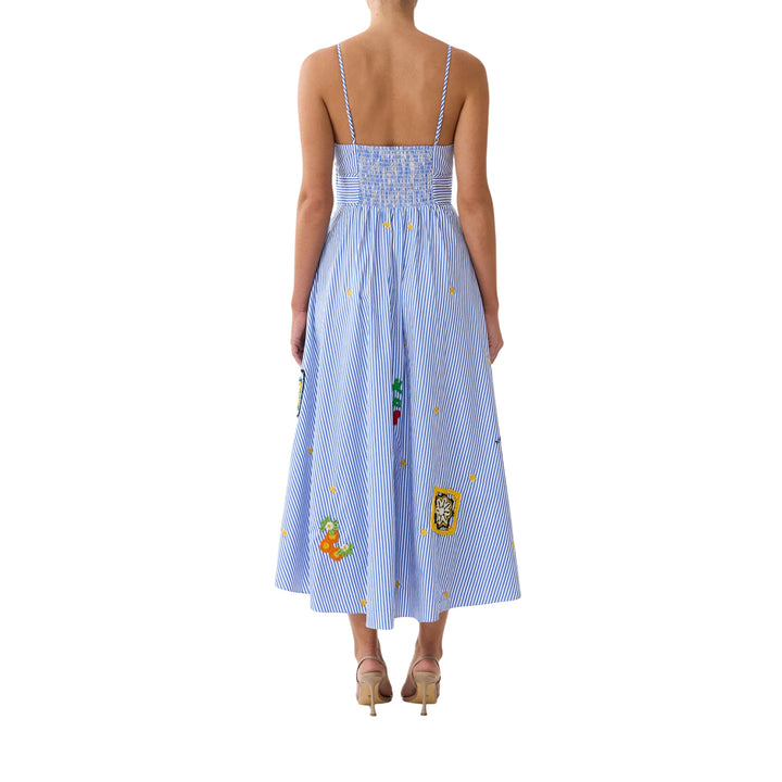 Waistband Dress With Tie Detail