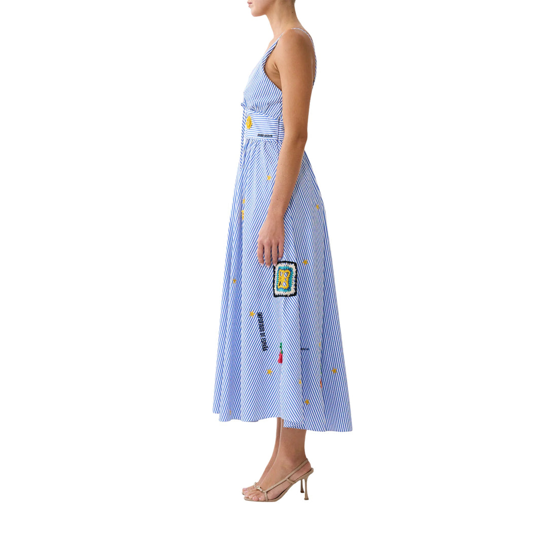 Waistband Dress With Tie Detail