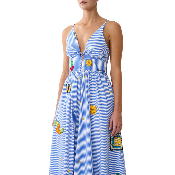 Waistband Dress With Tie Detail
