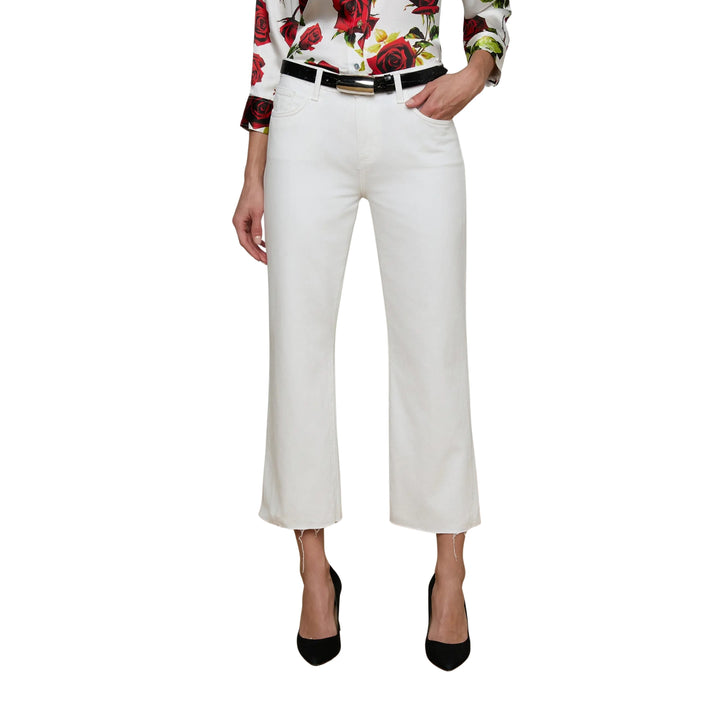 Wanda Crop Wide Leg in Blanc