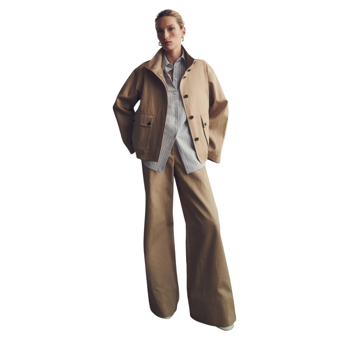 Wide Leg Charles Pant in Natural