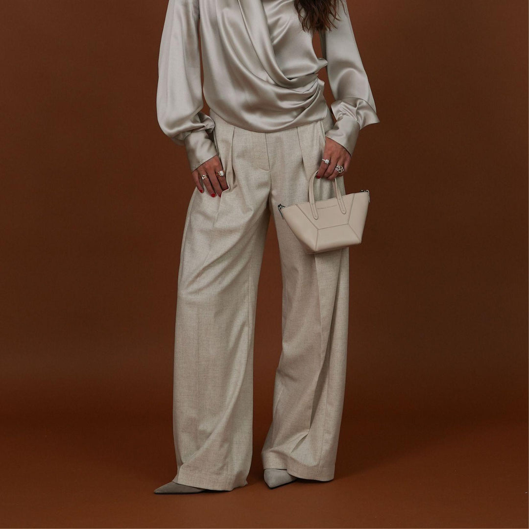 Wide Leg Tailored Trouser