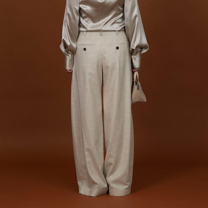 Wide Leg Tailored Trouser