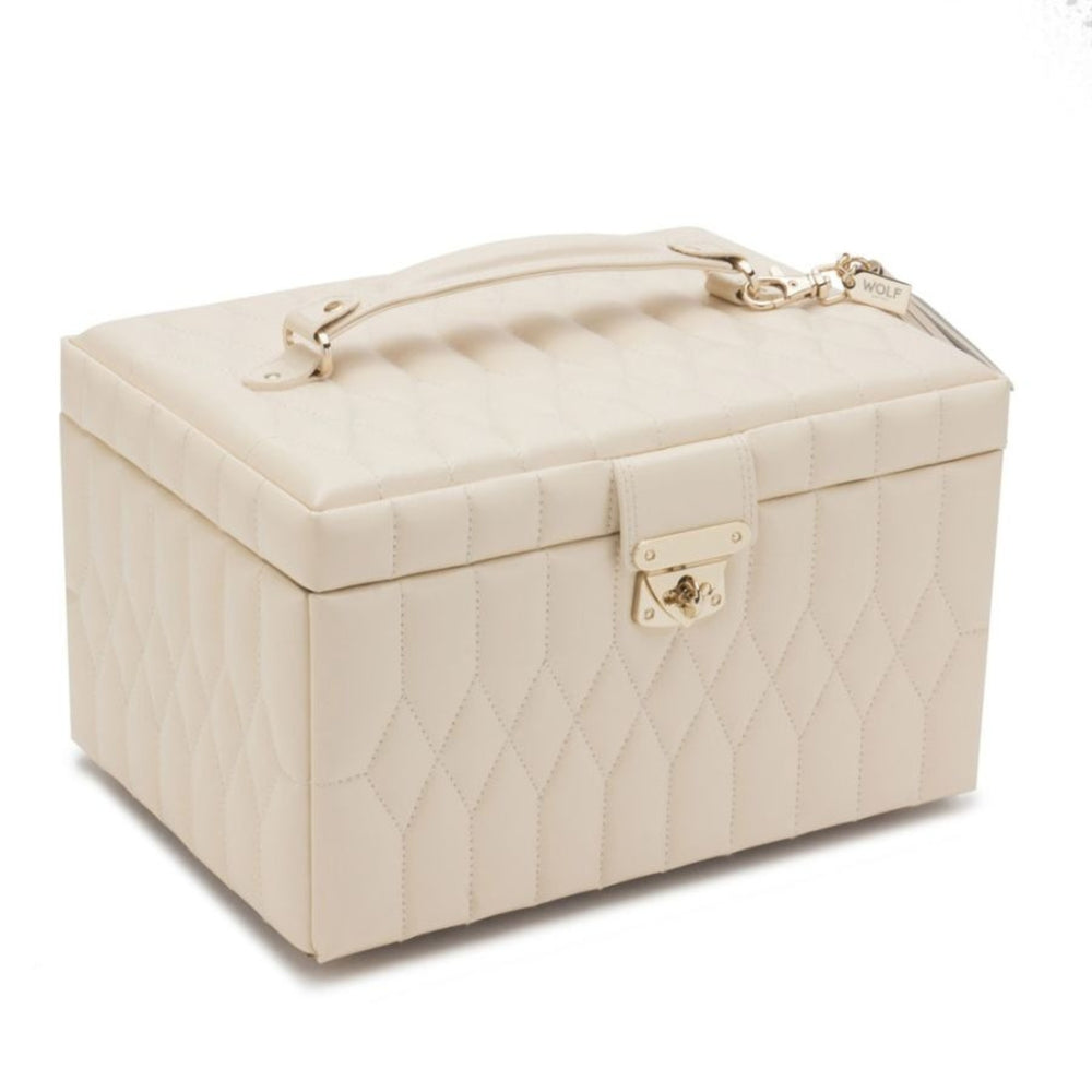 Wolf 1834 Caroline Medium Jewelry Case in Ivory
