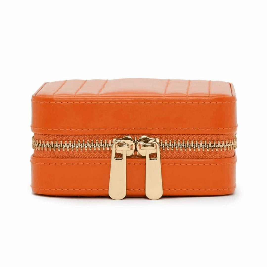 Wolf 1834 Maria Small Zip Case in Tangerine