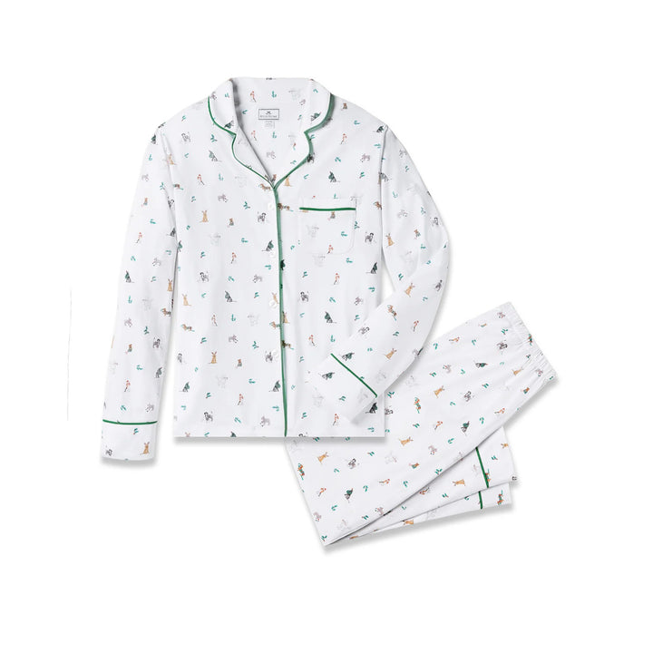 Women's Luxe Pima Jingle Paws Pajama