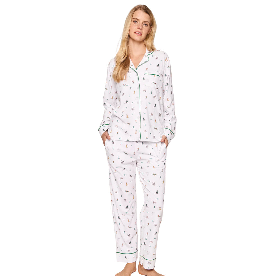Women's Luxe Pima Jingle Paws Pajama