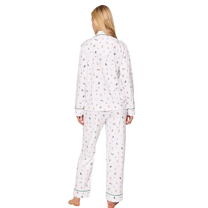 Women's Luxe Pima Jingle Paws Pajama