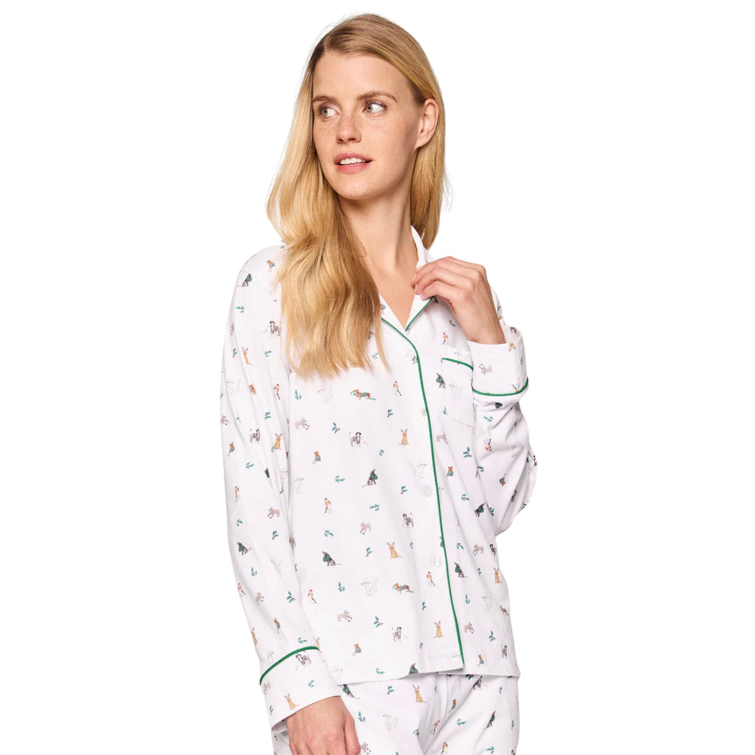 Women's Luxe Pima Jingle Paws Pajama