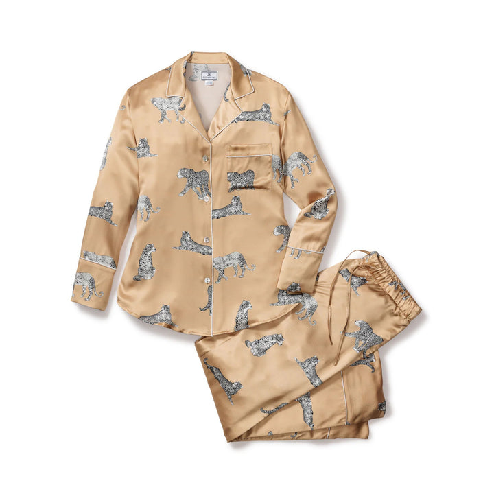 Women's Mulberry Silk Panthere Champagne Pajama