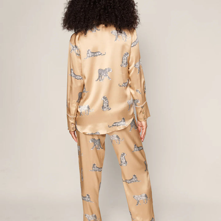 Women's Mulberry Silk Panthere Champagne Pajama