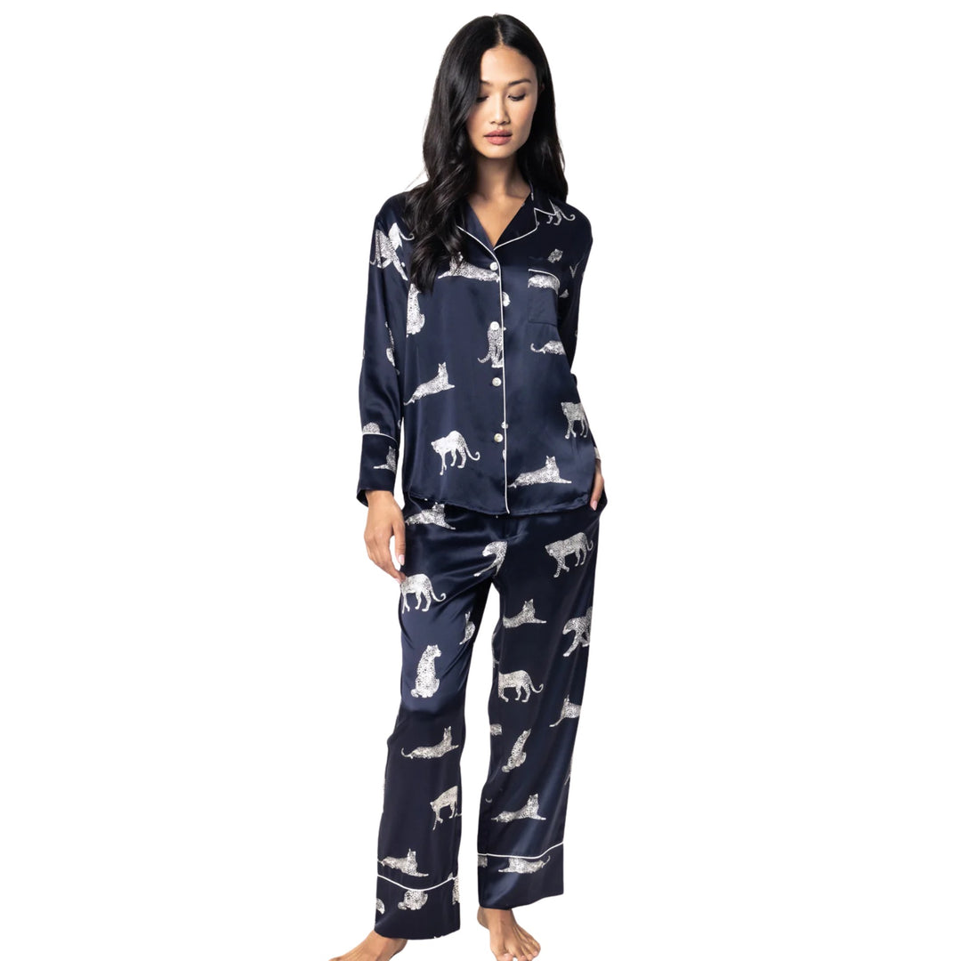 Women's Mulberry Silk Panthere de Nuit Pajama