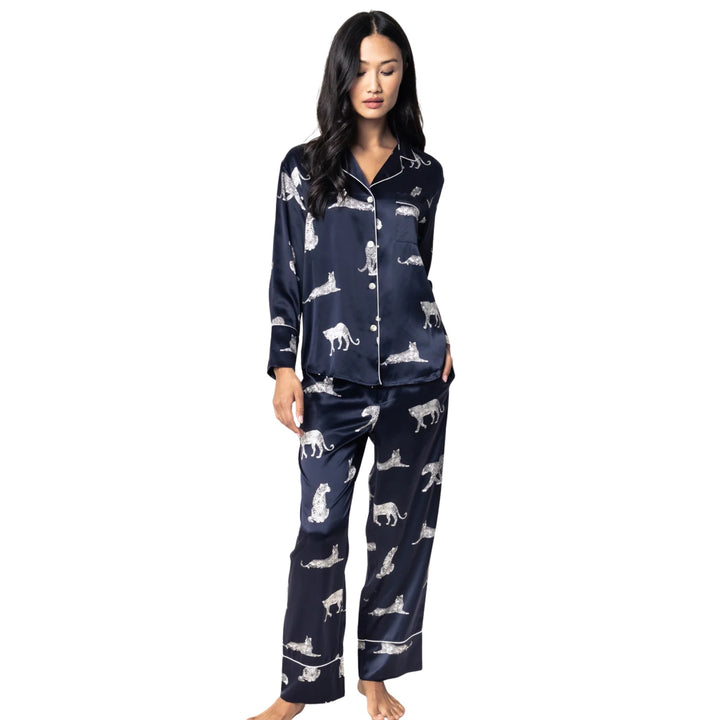 Women's Mulberry Silk Panthere de Nuit Pajama
