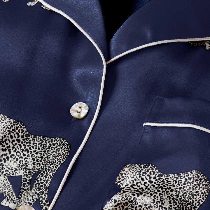 Women's Mulberry Silk Panthere de Nuit Pajama