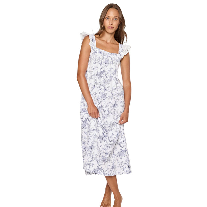 Women's Pima Clara Nightgown in Timeless Toile