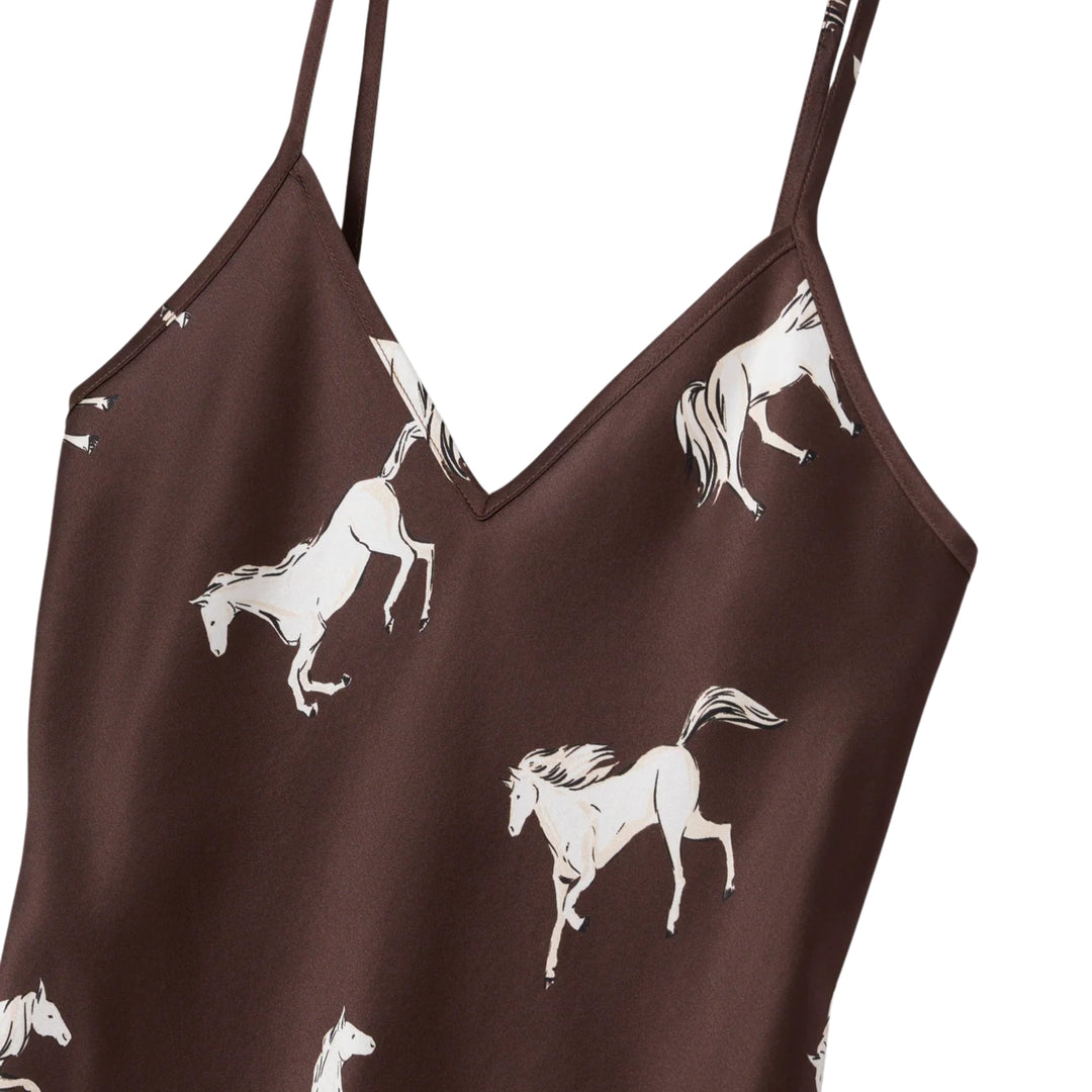 Women's Silk Cami Short Set in Highgrove Equestrian