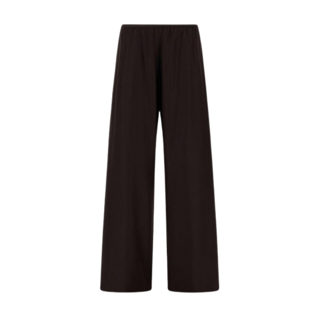 Wool Flannel Trouser in Dark Chocolate