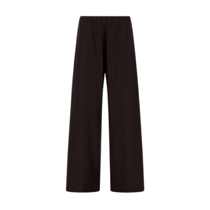 Wool Flannel Trouser in Dark Chocolate