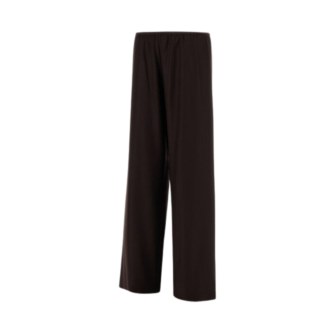 Wool Flannel Trouser in Dark Chocolate