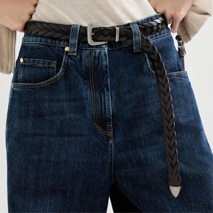 Woven Leather Belt