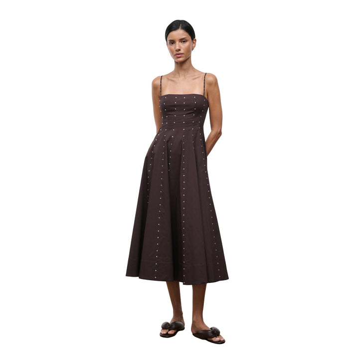 Wylie Dress in Earth Studs