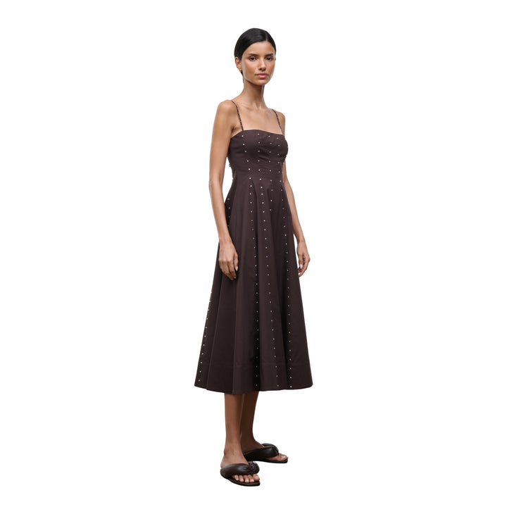 Wylie Dress in Earth Studs