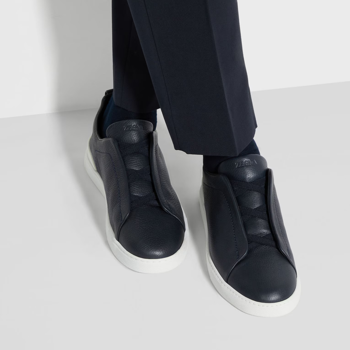 Triple Stitch Low Top Sneaker - Dark Navy