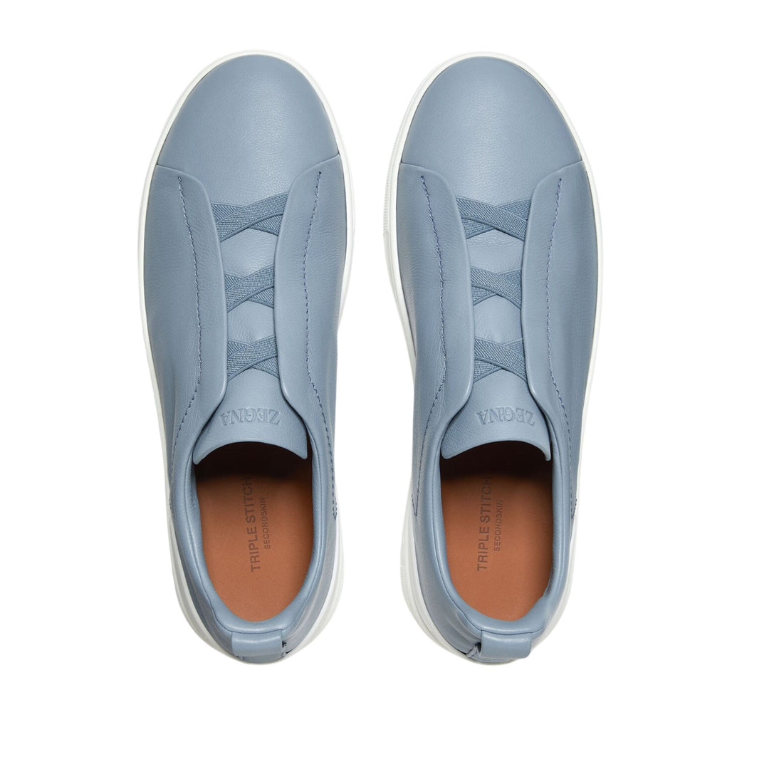 Triple Stitch Low Top Sneaker - Light Blue