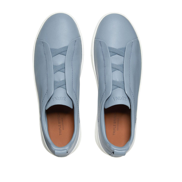 Triple Stitch Low Top Sneaker - Light Blue