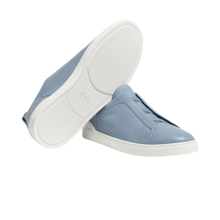 Triple Stitch Low Top Sneaker - Light Blue
