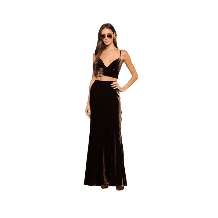Zeta Long Skirt in Dark Java