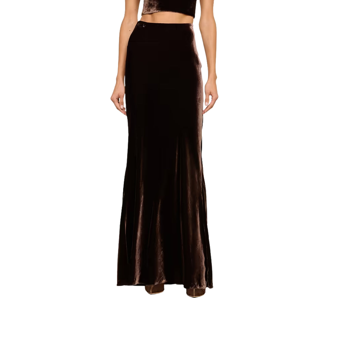 Zeta Long Skirt in Dark Java