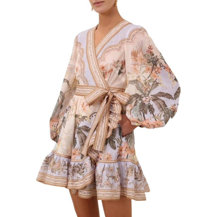 Wylie Mini Wrap Frill Dress