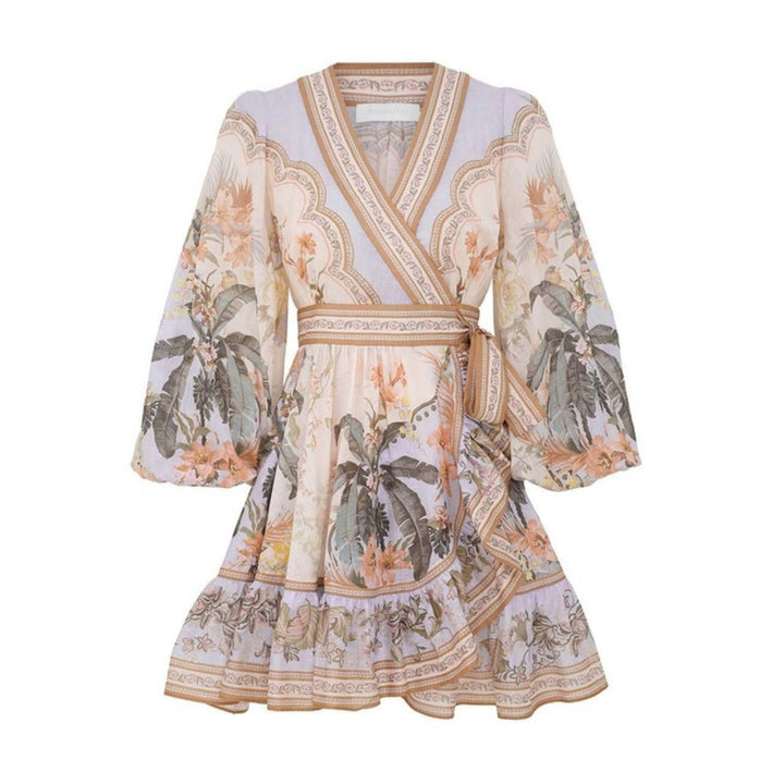 Wylie Mini Wrap Frill Dress