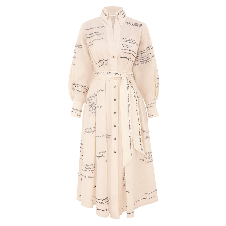 Dream Embroidered Shirt Dress