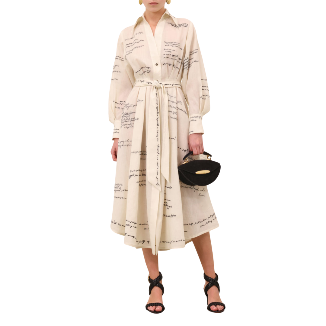 Dream Embroidered Shirt Dress