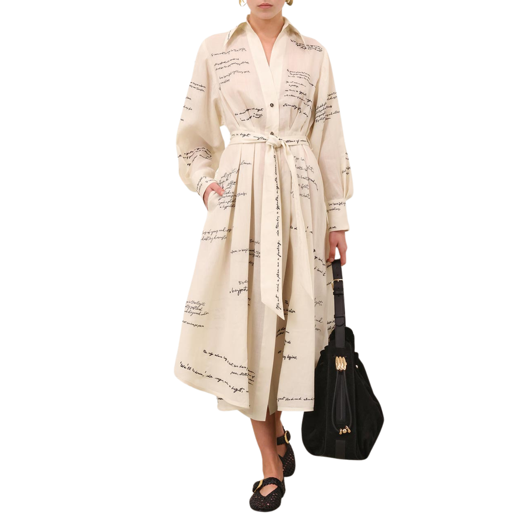 Dream Embroidered Shirt Dress