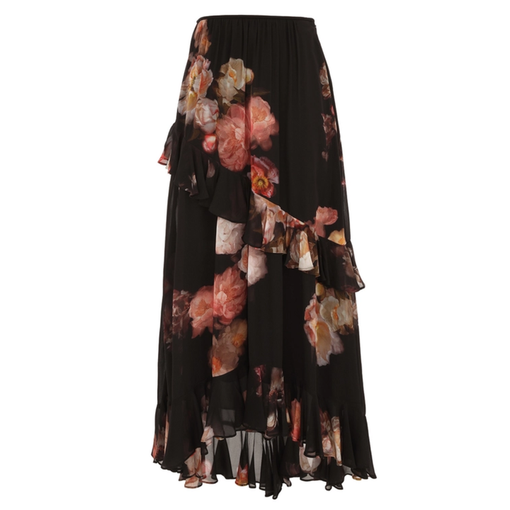 Hypnotic Asymmetric Midi Skirt