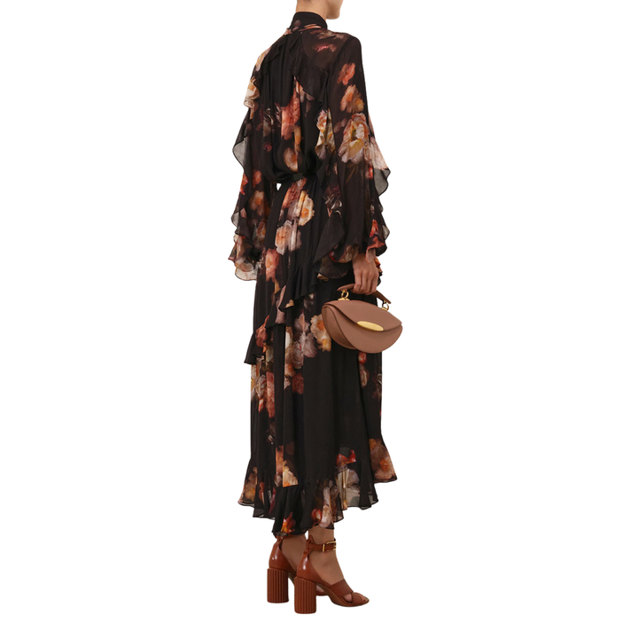 Hypnotic Asymmetric Midi Skirt