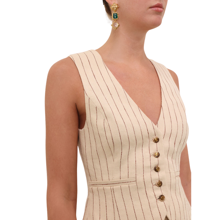 Rebellion Pinstripe Waistcoat
