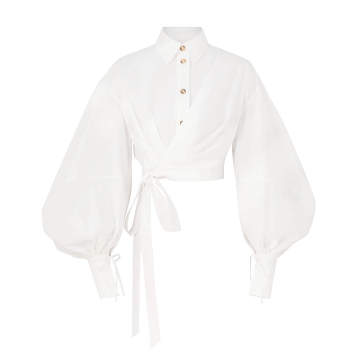 Rebellion Poplin Wrap Blouse