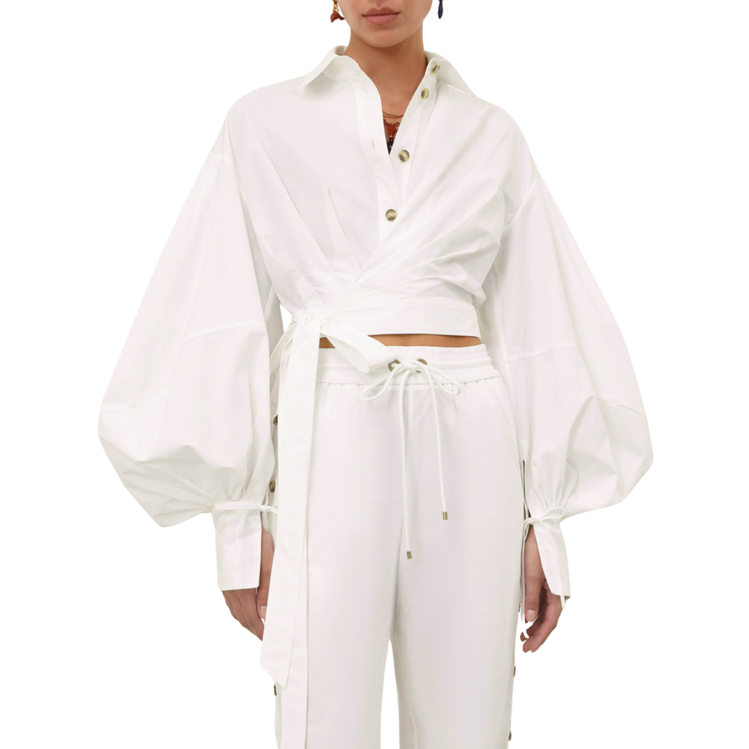 Rebellion Poplin Wrap Blouse