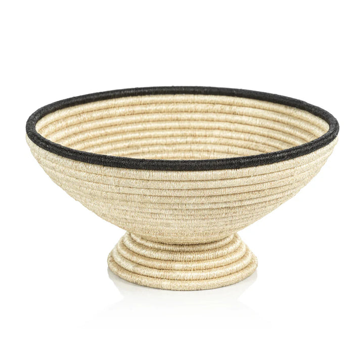 Martigues Coiled Abaca Footed Bowl